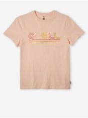 O'Neill Světle růžové holčičí tričko O'Neill All Year 140