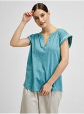 Brakeburn Modré dámské tričko s ozdobnými detaily Brakeburn L