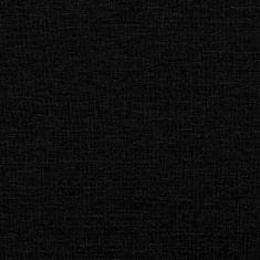 Vidaxl 2místná pohovka černá 120 cm textil