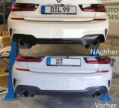 Protec  Zadní difuzor BMW G20 G21 M-PERFORMANCE ČERNÝ MAT 2019-2020