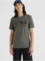O'Neill Tmavě zelené pánské tričko O'Neill Cali XS