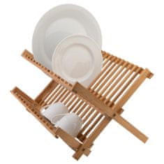 Northix Skládací stojan na nádobí z bambusu 