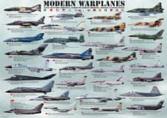 EuroGraphics  Puzzle Moderní bojová letadla 1000 dílků