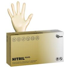 Espeon Nitrilové rukavice NITRIL SPARKLE 100 ks, nepudrované L, perleťově zlaté