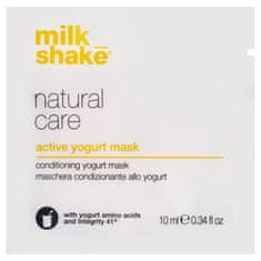 Milk Shake Natural Care Active Jogurt Mask - rekonstruující jogurtová maska pro suché a poškozené vlasy 10ml