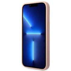 Guess GUHCP14MPSASBPI hard silikonové pouzdro iPhone 14 PLUS 6.7" pink Saffiano Strap