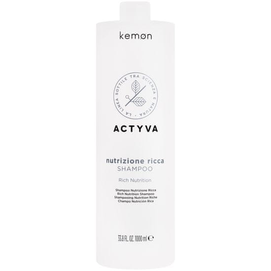 Kemon Actyva Nutrizione - vyživující šampon pro suché vlasy 1000ml