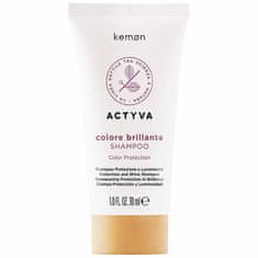 Kemon Actyva Colore Brillante - šampon pro barvené vlasy 30ml