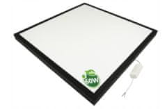 Berge LED panel povrchový černý - 60x60 - 60W - neutrální bílá