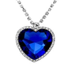 Cool Mango Modrá ženská kulatá náhrdelník, srdce oceánu – Titanic