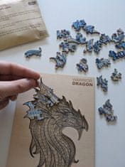 Woodly Dřevěné puzzle – Warrior Dragon - Drak, M