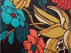 Beliani Sametový polštář se vzorem 45 x 45 cm vícebarevný PROTEA