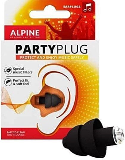 ALPINE Hearing PartyPlug, černá