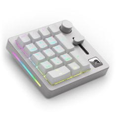 Glorious PC Gaming Mechanická numerická klávesnice GMMK Numpad, RGB osvětlení, bílá
