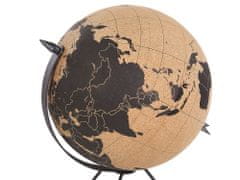 Beliani Hnědý korkový globus 35 cm BATTUTA