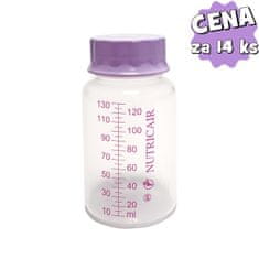 NUTRICAIR Výživová láhev - 130 ml, s krytkou - balení po 14 ks