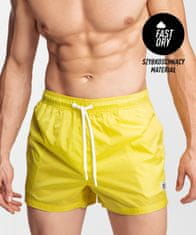 ATLANTIC Pánské plážové šortky - žluté Velikost: XL