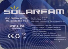 Pb uhlíkový akumulátor JPC12-150, 12V/150Ah pro solární systémy