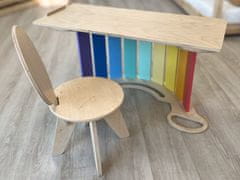 Elis Design Set - dětský stoleček z Montessori houpačky 6in1 smile fresh s židličkou