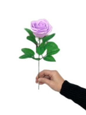 made by ANTEROS Mýdlový květ růže Levandulová na stonku s lístky