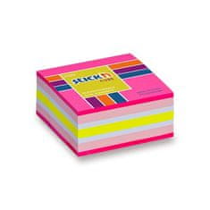 HOPAX Samolepicí bloček Stick’n Notes Neon 51 × 51 mm, 250 listů, různé barvy růžový