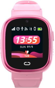 moderní chytré hodinky aligator Aligator Watch Junior GPS magnetický kabel voděodolné dětské hodinky s možností volání nanoSIM oboustranná komunikace hovory vibrace budík stopky fotoaparát krokoměr gps notifikace rodičovská kontrola GPS trasování dítěte ochrana dítěte polohové hodinky pro děti GPS lokace WiFi GSM síť doprovodná aplikace ovládání