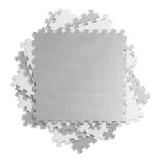 Ricokids Velká pěnová puzzle podložka 180x180cm | šedo-bílá