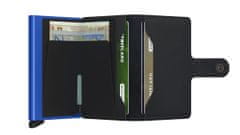 Secrid Černá peněženka SECRID Miniwallet Matte Black & Blue