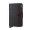 Secrid Černá peněženka SECRID Miniwallet Perforated Black & Red