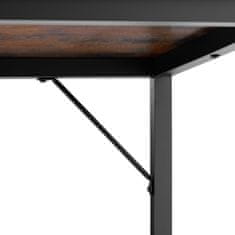 tectake Psací stůl Jenkins - Industrial tmavé dřevo,100 cm
