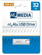 Diskus 32GB USB Flash 2.0 MyAlu stříbrný, MyMedia