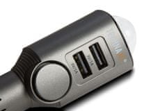 Technaxx AUTOalarm s detekcí pohybu + dálkové ovládání a nabíječka do auta 2x USB, (TX-100)