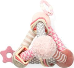 BABY ONO Edukační hračka Baby Ono pyramida Tiny Yoga pink
