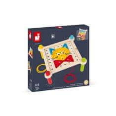 Janod Mozaika a Vyšívání s předlohami 10 ks karet série Montessori