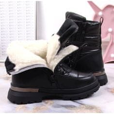 Dívčí zateplené sněhové boty z vlny Miss velikost 33