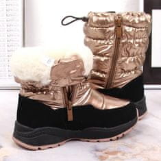 Dívčí zateplené sněhové boty z vlny Miss velikost 30