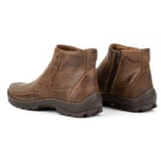 Pánské zimní kožené boty 354MP velikost 46