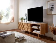 Bruxxi Televizní stolek Sany, 160 cm, dub
