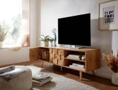 Bruxxi Televizní stolek Sany, 160 cm, dub