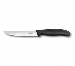Victorinox Steakový nůž Victorinox, vroubkovaný, 12 cm, černý
