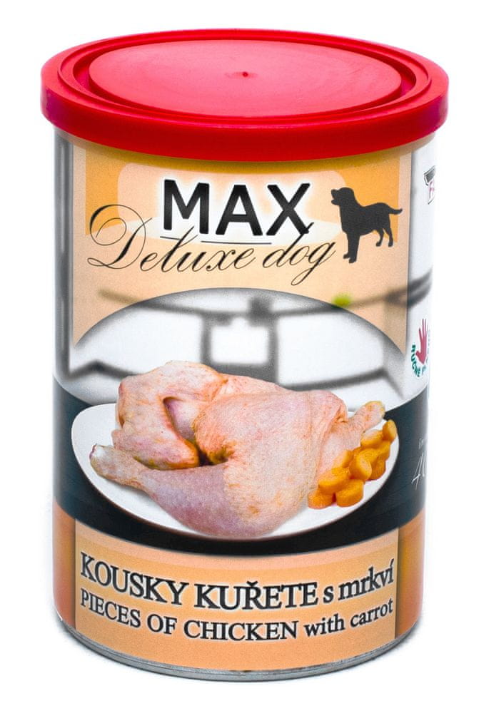 Levně FALCO MAX deluxe kousky kuřete s mrkví 6 x 400 g