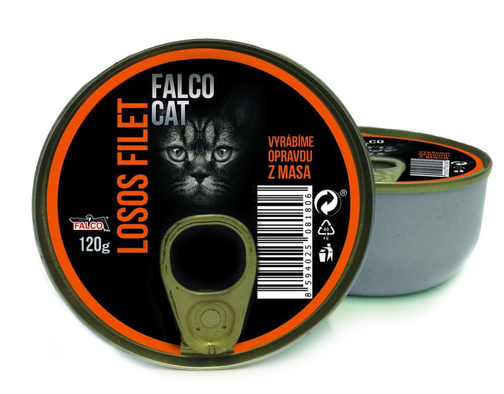 Levně FALCO Cat Filet z lososa 8x120g