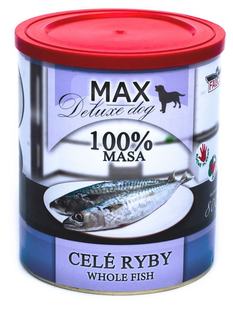 Levně FALCO MAX deluxe celé ryby 8x800 g