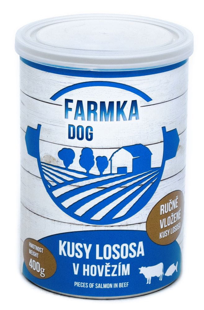 Levně FALCO FARMKA DOG s lososem 6x400g