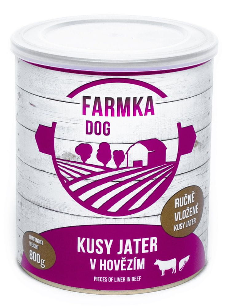 FALCO FARMKA DOG s játry 8x800 g