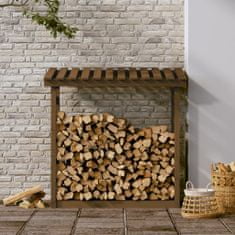 Greatstore Stojan na dřevo medově hnědý 108x64,5x110 cm masivní borovice