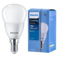 Philips LED žárovka E14 P45 5W = 40W 470lm 2700K Teplá bílá