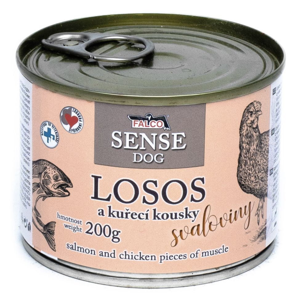 Levně FALCO SENSE DOG losos a kuřecí 6×200 g