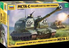 Zvezda  Model Kit military 3630 - MSTA-S is a Soviet/Russian self-propelled 152mm artillery gun (1:35)