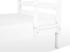 Beliani Bílá patrová postel 90 x 200 cm REGAT
